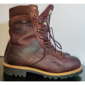 Field & Stream Waterproof Leather Boots Men's Size 10M Thinsulate Work/Hunt USA